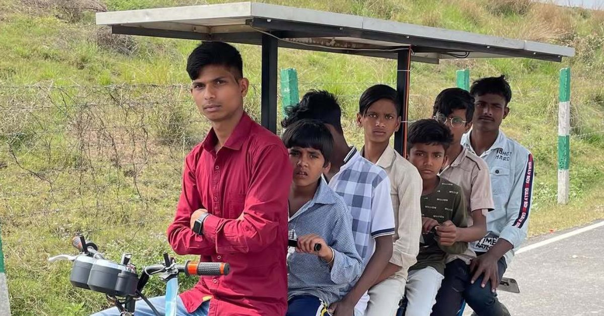 UP Youth Builds Solar-Powered 7-Seater Using Scrap for Just Rs 10,000