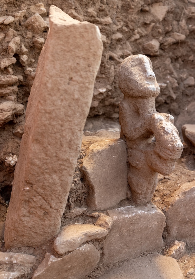 11,000-year-old sculpture of human figure riding leopard found in Türkiye